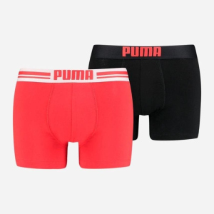 хороша модель Труси-шорти Puma Placed Logo Boxer 2P 90651907 S 2 шт Red/Black (8718824615875)