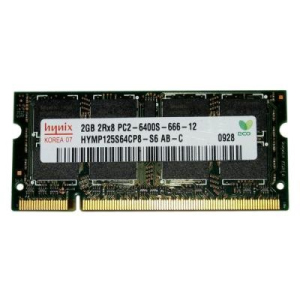 Модуль для ноутбука SoDIMM DDR2 2GB 800 MHz Hynix (HYMP125S64CP8-S6) краща модель в Луцьку