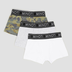 Трусики-шорты Minoti 7B BRIEF 4 35101TEN 128-134 см 3 шт Милитари (5059030615864) лучшая модель в Луцке