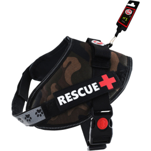 купити Шлей посилений Pet Nova Rescue+ S 45-55 см Камуфляжний (HA-RESCUE-CAMUFLAGE-S) (5903031442335)