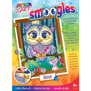 Набір для творчості Sequin Art Smoogles Сова 25х34 см (SA1812) краща модель в Луцьку