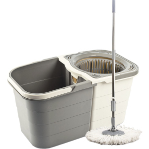 Набір для збирання Planet Spin Mop Duo 19 л Крем-сірий (6846kmd)