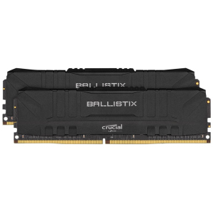 Оперативная память Crucial DDR4-3200 16384MB PC4-25600 (Kit of 2x8192) Ballistix Black (BL2K8G32C16U4B) ТОП в Луцке