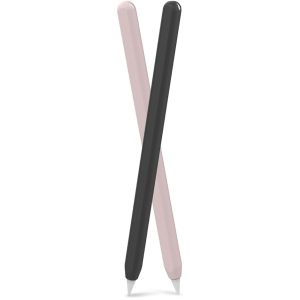 Силіконові чохли AhaStyle для Apple Pencil 2 комплект 2 шт Чорний, рожевий (AHA-01650-BNP) краща модель в Луцьку