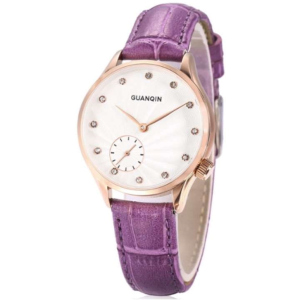 Женские часы Guanqin Gold-White-Purple GS19052 CL (GS19052GWP) в Луцке