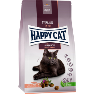 Сухой корм Happy Cat Sterilised Atlantik Lachs для взрослых стерилизованных кошек со вкусом лосося 10 кг (70581 / 4001967140637)