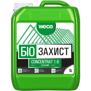 Грунтовка Биозащита Concentrat 1:6 Weco зеленый 5 л надежный