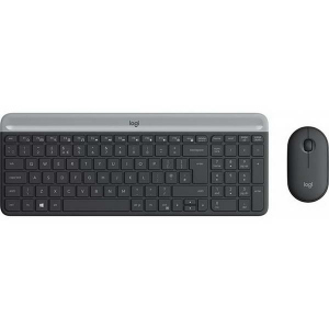 Комплект (клавіатура, миша) Logitech MK470 Wireless Slim Graphite (920-009206) в Луцьку