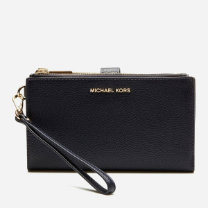 Жіночий гаманець шкіряний Michael Kors JET SET DBLZP WRISTLET 34F9GAFW4L001 Чорний (800070099690) краща модель в Луцьку