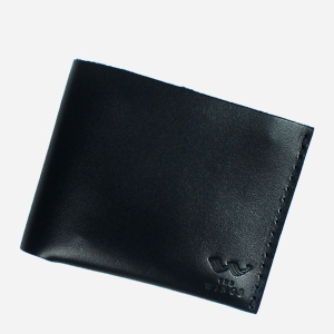 Женский кошелек кожаный The Wings Mini с монетницей TW-Wallet-w-ch-black-ksr Черный