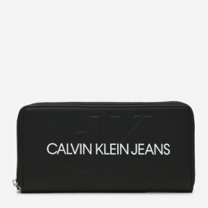 Жіночий гаманець Calvin Klein Jeans Zip Around K60K607634-BDS ​​Black (8719853626993)