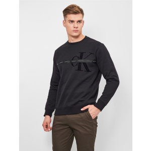 купити Світшот Calvin Klein Jeans Monogram Flock Tape Crew Neck J30J318790-BEH XXL Black (8719854510963)