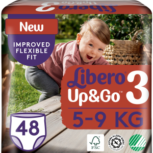 Подгузники-трусики Libero Up&Go 3 5-9 кг 48 шт (7322541165752) лучшая модель в Луцке