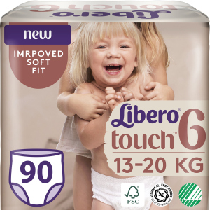 Підгузки-трусики Libero Touch Pants 6 13-20 кг одноразові 90 шт (7322541430416) ТОП в Луцьку