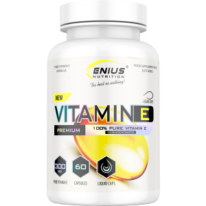 Витамины Genius Nutrition Vitamin E 60 капсул (7359536295897) в Луцке