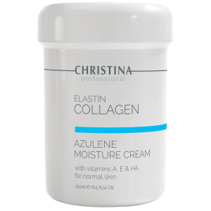 хороша модель Зволожуючий крем для нормальної шкіри Christina Elastin Collagen Azulene Moisture Cream with Vitamins A E&HA 250 мл (7290100361030)