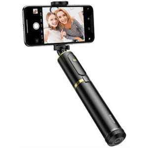 Монопод для селфи Baseus Fully Folding Selfie Stick Gold+black надежный