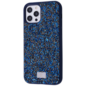 хорошая модель Чехол с камнями и блёстками Bling World Grainy Diamonds (TPU) iPhone 11 Pro navy Синий