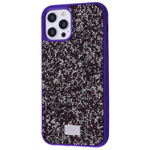 Чехол с камнями и блёстками Bling World Grainy Diamonds (TPU) iPhone 11 Pro purple Фиолетовый рейтинг