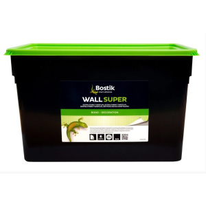 Клей Bostik Wall Super 76 для склополотна, тканини, структурних, гладких вінілових шпалер 16кг (15л) ТОП в Луцьку