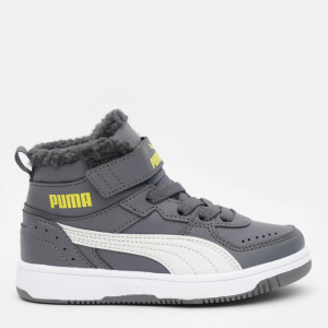 Черевики дитячі Puma Rebound Joy Fur PS 37547904 31.5 CASTLEROCK-Nimbus Cloud-Nrgy Yellow-Puma White краща модель в Луцьку