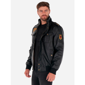 Куртка зі штучної шкіри Lee Cooper 10695510-3 L Black (4894534286254) ТОП в Луцьку