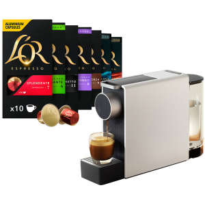 Набор кофе в капсулах L'OR 30 шт x 10 капсул + ПОДАРОК Кофеварка Scishare Capsule Coffee Machine mini S1201 by Xiaomi (5687544567456) лучшая модель в Луцке