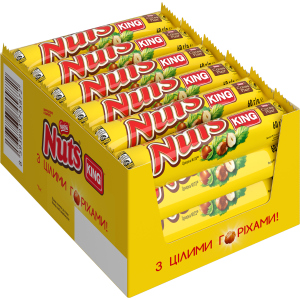 Упаковка батончиков NESTLE NUTS King size 24 шт х 60 г (8593893745872) надежный