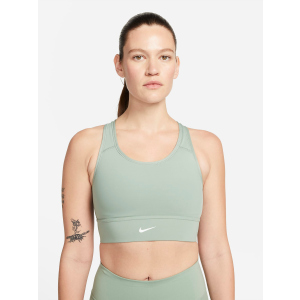 Спортивный топ Nike W Nk Df Swsh Lngln Bra CZ4496-357 M Светло-зеленый (195243363262) в Луцке