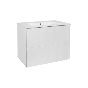 Комплект Qtap Tern 710х465 White тумба для підлоги + раковина врізна QT1772TPЛ7013070CW ТОП в Луцьку