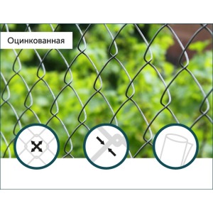 купить Сетка Рабица оцинкованная Сітка Захід 50х50/2,0мм 1,2м/10м