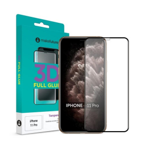 Скло захисне MakeFuture 3D Apple iPhone 11 Pro (MG3D-AI11P) надійний