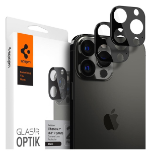 Стекло защитное Spigen Apple Iphone 13 Pro Max/13 Pro Camera tR Optik, Black (2P) надежный