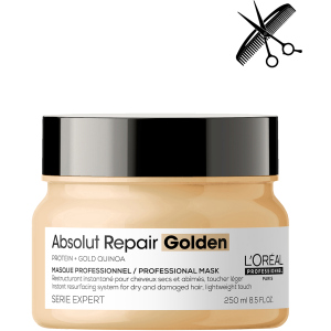 Професійна маска L'Oreal Professional Serie Expert Absolute Repair Gold для інтенсивного відновлення пошкодженого волосся без обтяження 250 мл (3474636975327) ТОП в Луцьку