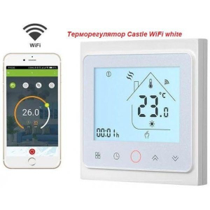 хороша модель Терморегулятор з керуванням по WiFi Castle TWE (Білий, Чорний)