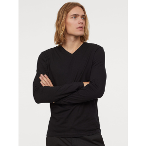 Лонгслив H&M 0696820-8 L Черный (CA2000001883495) рейтинг