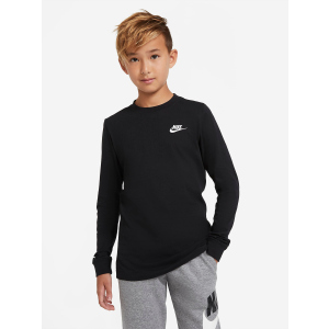 Футболка с длинными рукавами Nike B Nsw Tee Ls Emb Futura CZ1855-010 147-158 см (L) Черная (194495131612) ТОП в Луцке