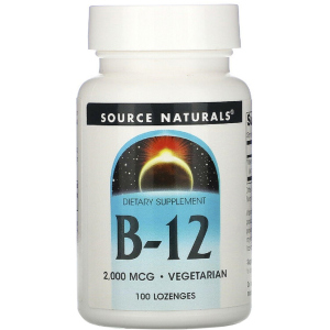 Вітаміни Source Naturals В-12 2000 мкг 100 таблеток для розсмоктування (21078004189) в Луцьку