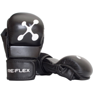 Перчатки для MMA RE:FLEX MG-1100 PU M Черные в Луцке