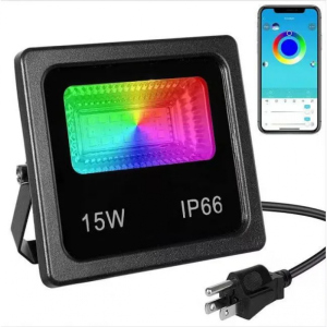 купить LED прожектор Smart 15W IP66 RGB bluetooth с приложением