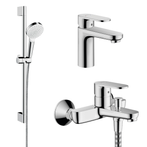 Набор смесителей HANSGROHE VERNIS BLEND хром латунь 71551111(71551000+71440000+26533400) ТОП в Луцке