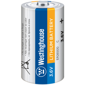 Літієва батарея Westinghouse Li-SOCI2 9000 mAh 3.6 V 1 шт (ER26500-9000mAh) надійний