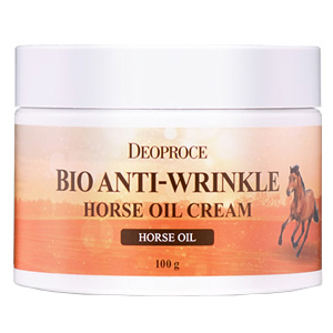 Омолоджуючий крем для обличчя Deoproce Bio Anti Wrinkle Horse Oil Cream з Кінською олією Гіалуроновою кислотою та Ніацинамідом 100 г (dcrbawho100) (8809567921412) ТОП в Луцьку