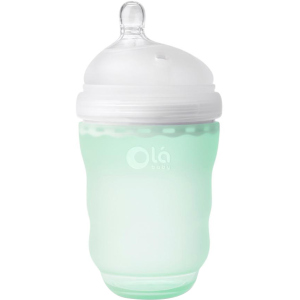 Детская силиконовая антиколиковая бутылочка Olababy GentleBottle Mint Бирюзовый 240 мл (80820) в Луцке