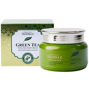 купити Зволожуючий крем Deoproce Premium GreenTea Total Solution Cream із зеленим чаєм 100 мл (8809567920859)