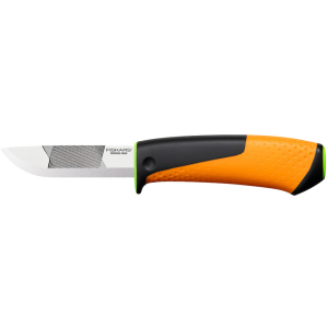 Нож для тяжелых работ Fiskars с точилом (1023619/156018) ТОП в Луцке