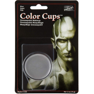 Кремовий грим Mehron Color Cups Silver 12 г (CCC-S) (764294502090) в Луцьку