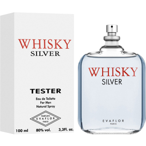 Тестер Туалетна вода для чоловіків Evaflor Whisky Silver 100 мл (ROZ6400103886) в Луцьку