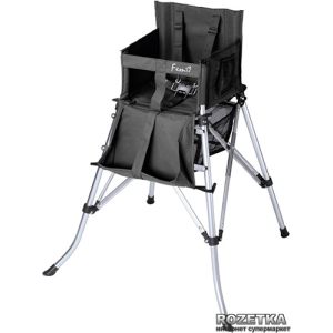 Дитячий стільчик для годування переносний FemStar One2Stay Folding Highchair Чорний (8717333400040) ТОП в Луцьку