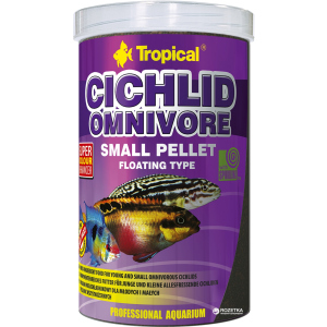 Корм Tropical Cichlid Omnivore Small Pellet для акваріумних риб у гранулах 1 л (5900469609569) в Луцьку